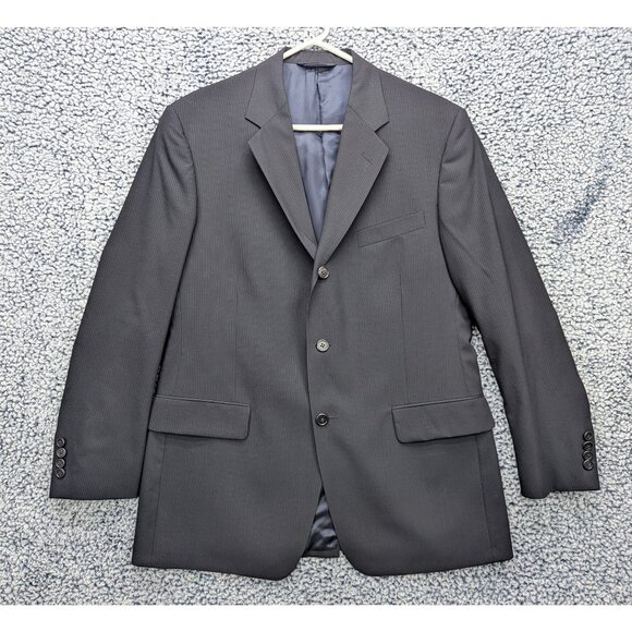 NWT VTG Brooks Brothers Blazer Mens 40R 100% Wool 3 Button USA Made Pinstripe - Picture 1 of 13